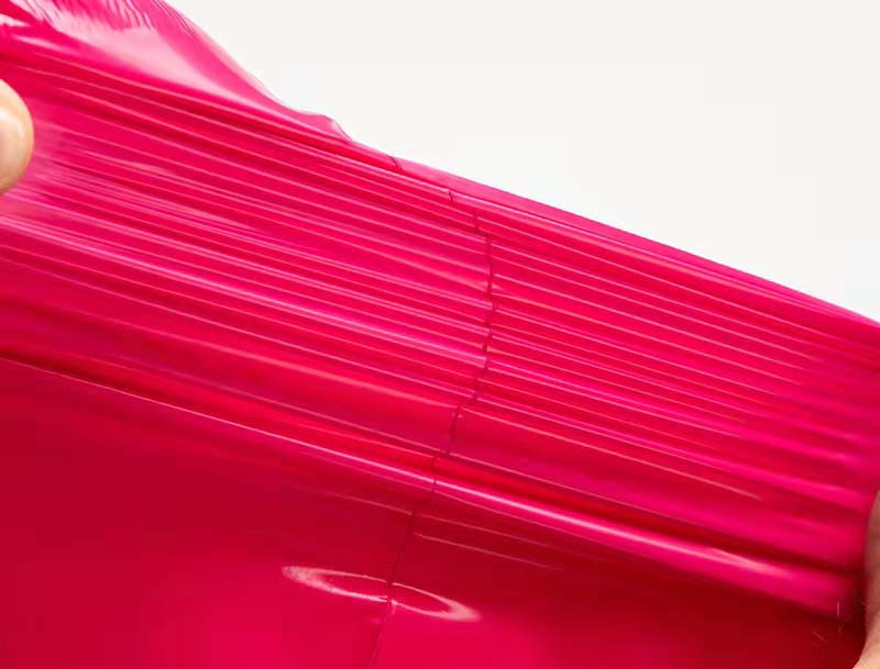 奎屯玫红色快递袋-05