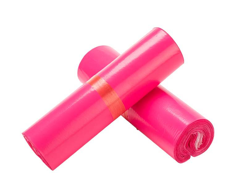 奎屯玫红色快递袋-02